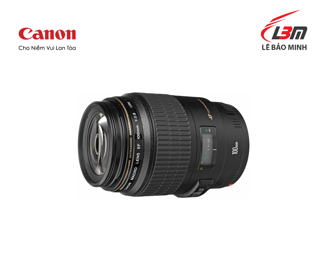 Ống kính Canon EF100mm f/2.8 Macro USMEF100mm f/2.8 Macro USM – 4657A003