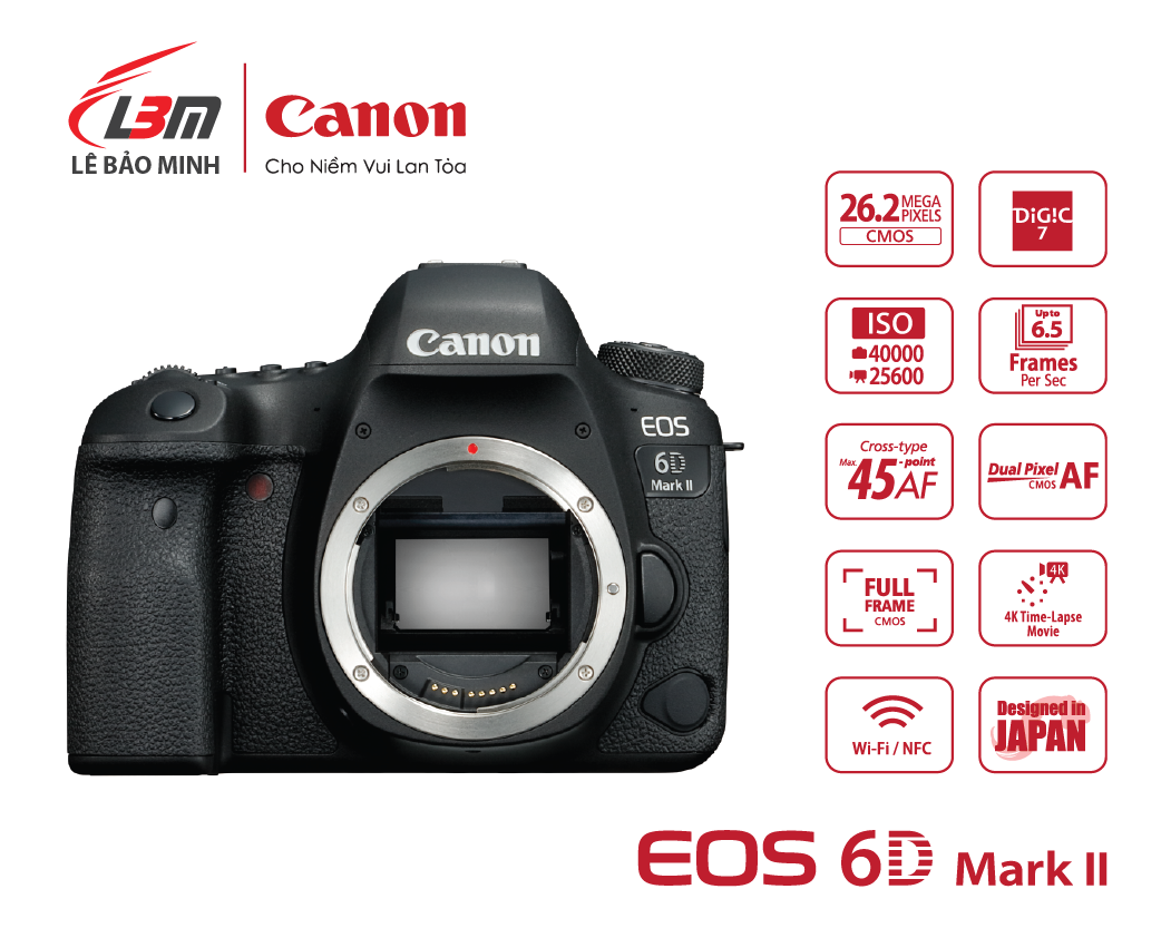 Máy ảnh Canon EOS 6D Mk II Body