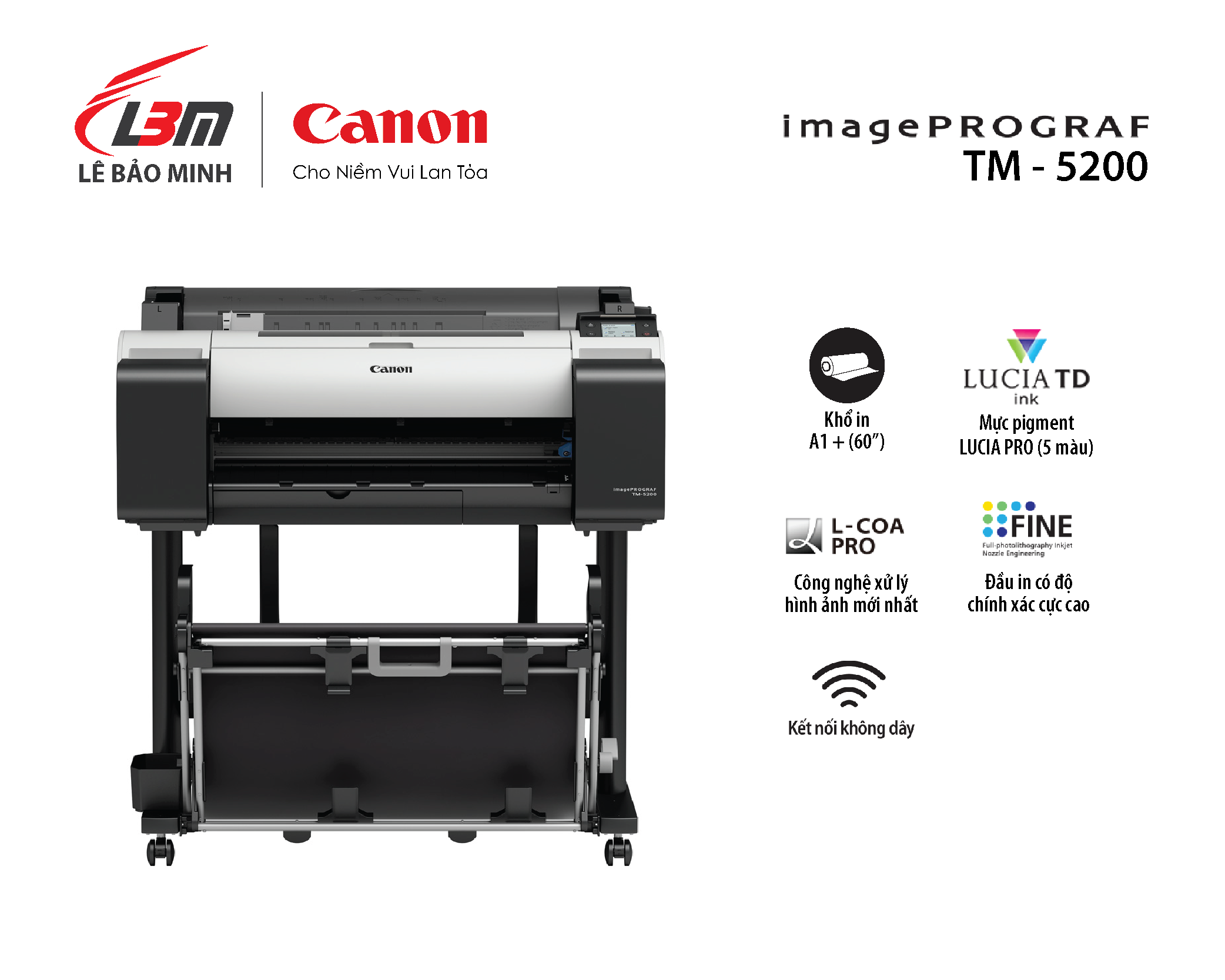 imagePROGRAF TM-5200 (5 màu mực)
