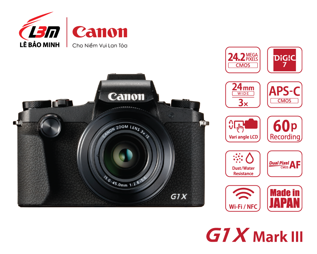 Máy ảnh Canon Powershot G1X Mk III