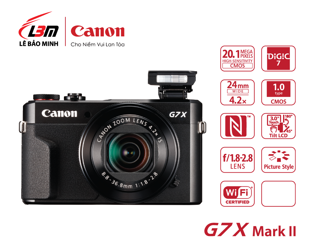 Máy ảnh Canon Powershot G7X Mk II