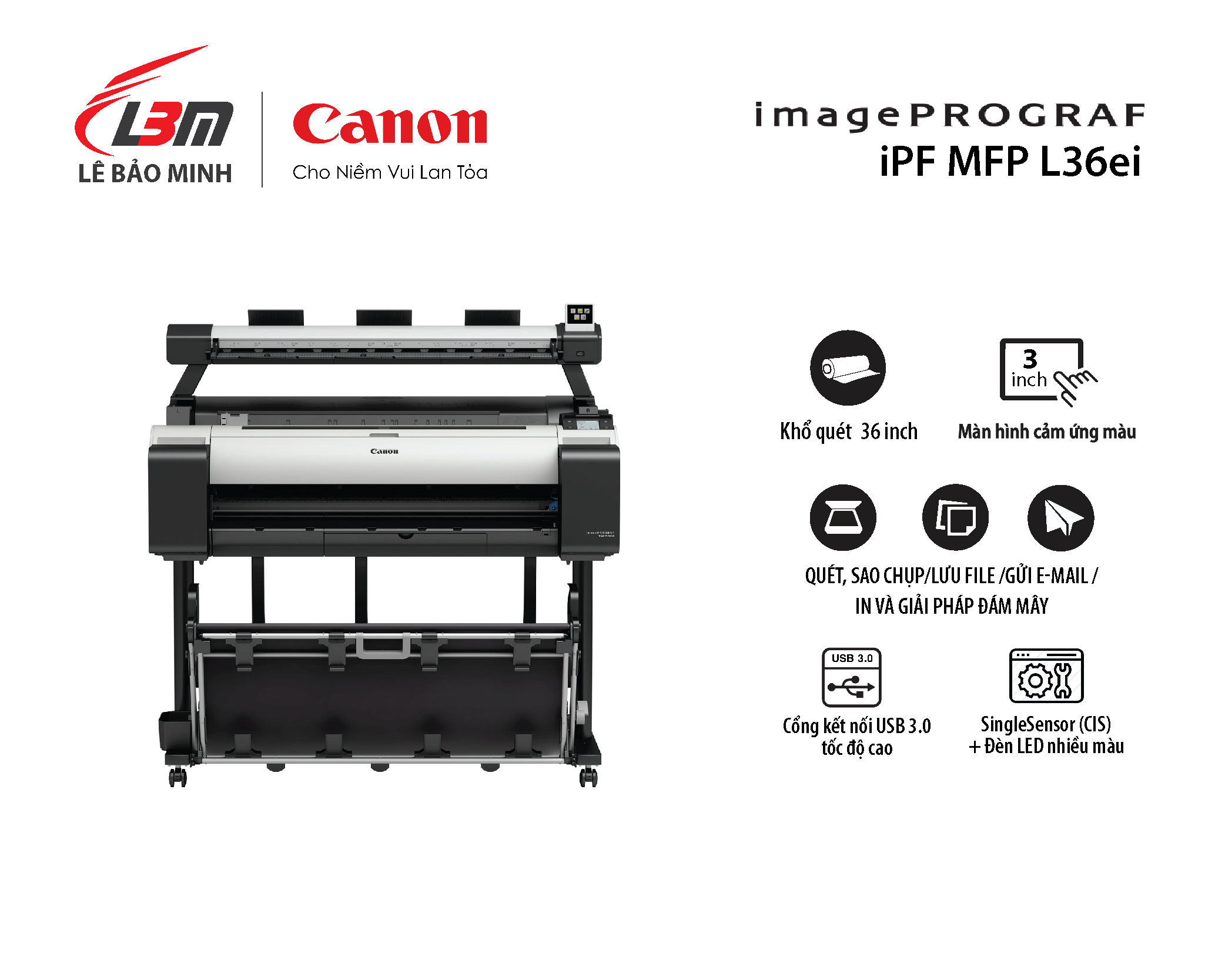 imagePROGRAF iPF MFP L36ei (dùng cho máy TM-5300 / TM-5305)