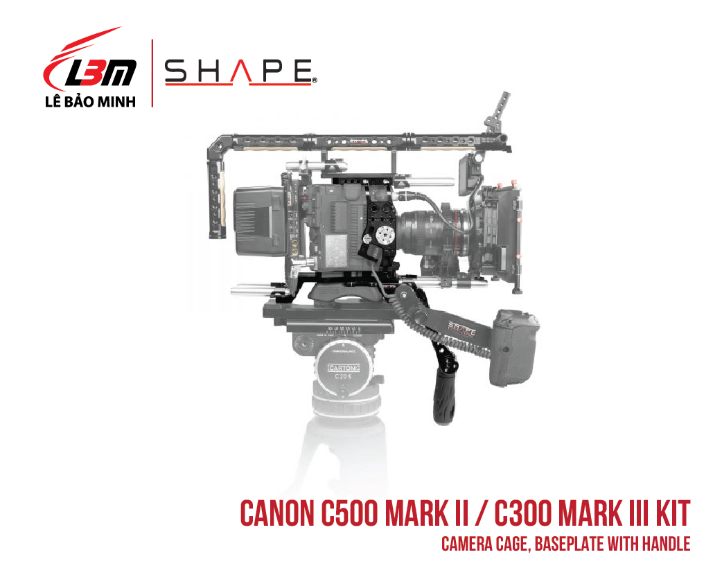 CANON C500 MARK II, C300 MARK III CAMERA CAGE, BASEPLATE WITH HANDLE