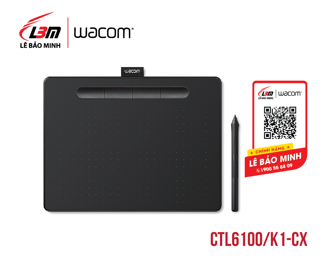 Bảng vẽ Wacom Intuos M, Black CTL-6100/K1-CX