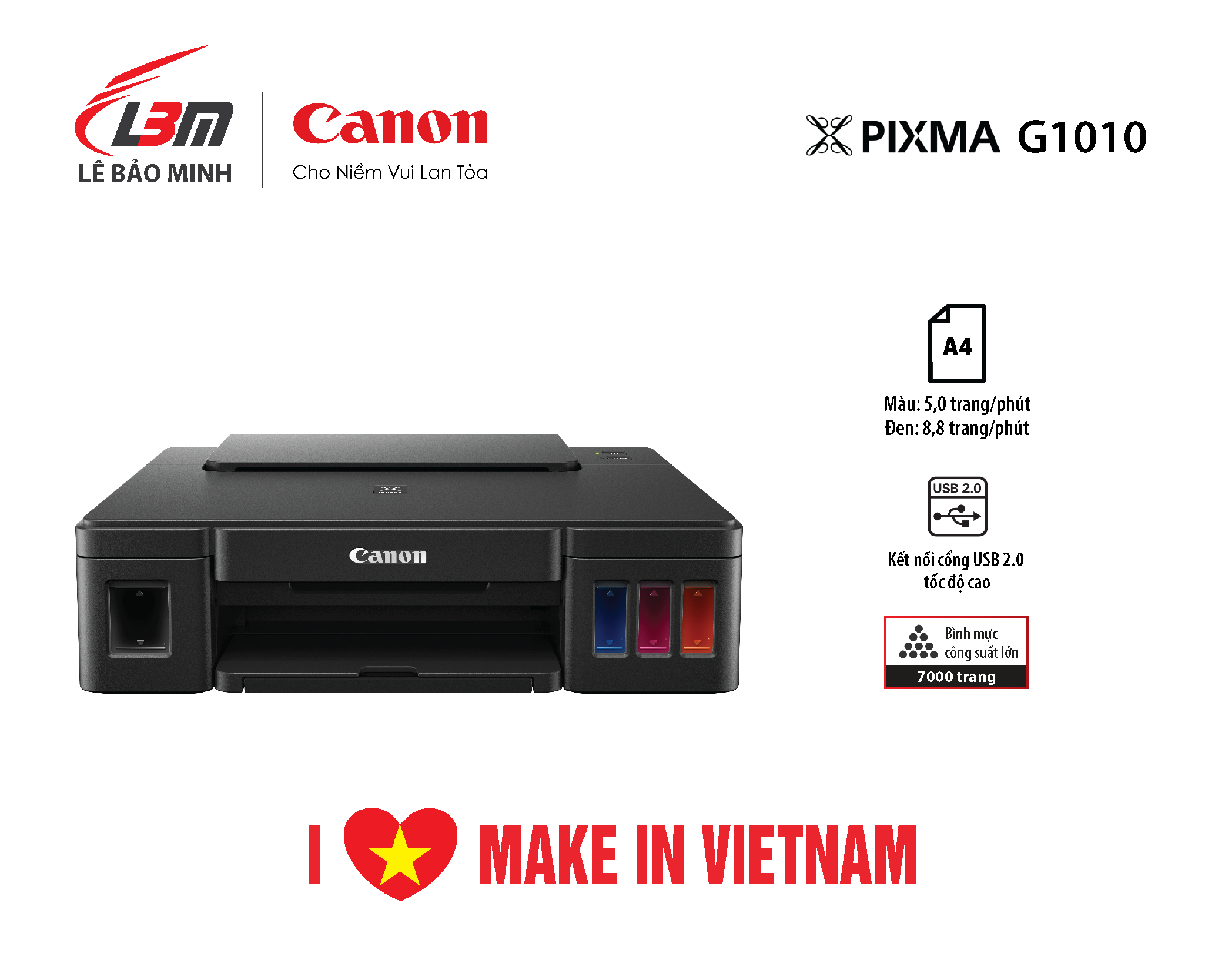 (Tiếng Việt) Máy in Phun liên tục Canon G1010